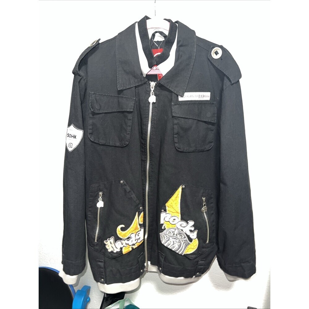 School Of Hard Knocks SOHK Vintage Jacket 90s Hip Hop Size Large
